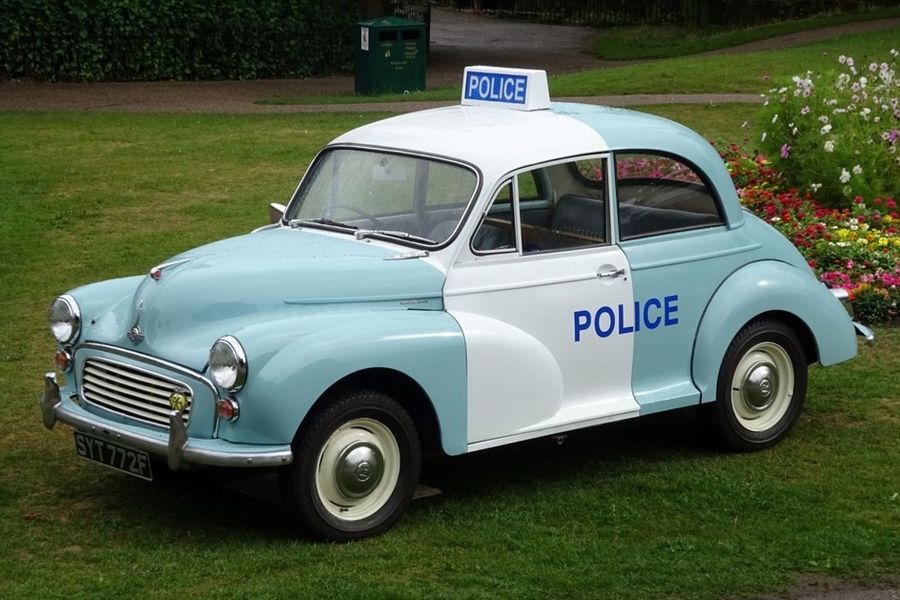 1968 MORRIS Minor Ex Scotland Yard Panda Police Car sells for £5,500 at Barons, results