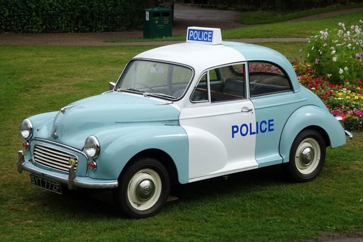 1968 MORRIS Minor Ex Scotland Yard Panda Police Car sells for £5,500 at Barons, results