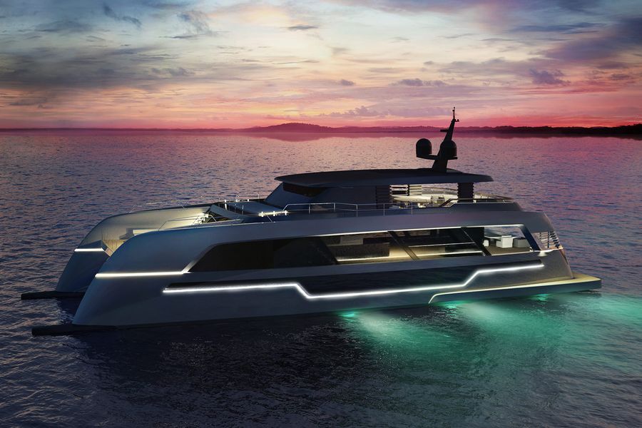 If you scooped last night's mega lottery win; consider a 120 Sunreef Power Yacht