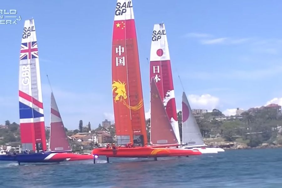 Sail GP - Footage from practice day in Sydney