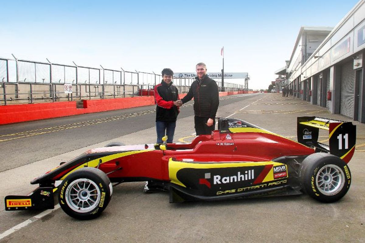 Nazim Azman moves up to BRDC British F3 with Chris Dittmann Racing