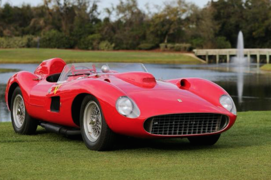 Take a close look at the Best in Show Concours award winning 1957 Ferrari 335S, video