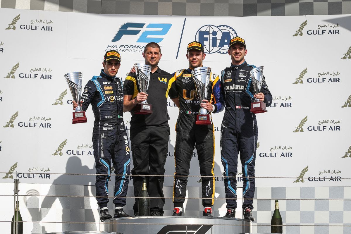 DAMS takes F2 Teams’ Championship lead after winning start in Bahrain