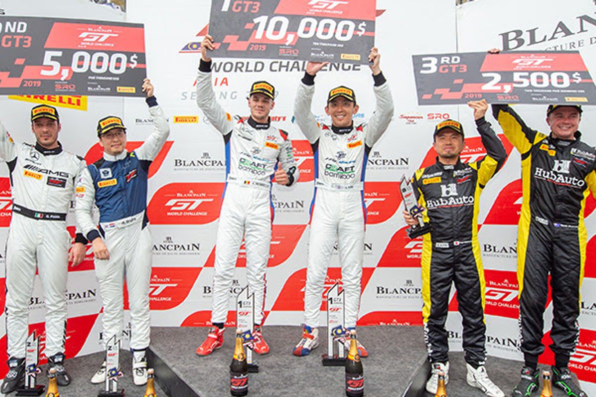 Craft-Bamboo's Lee and Picariello claim thrilling GT Race 1 victory at Sepang