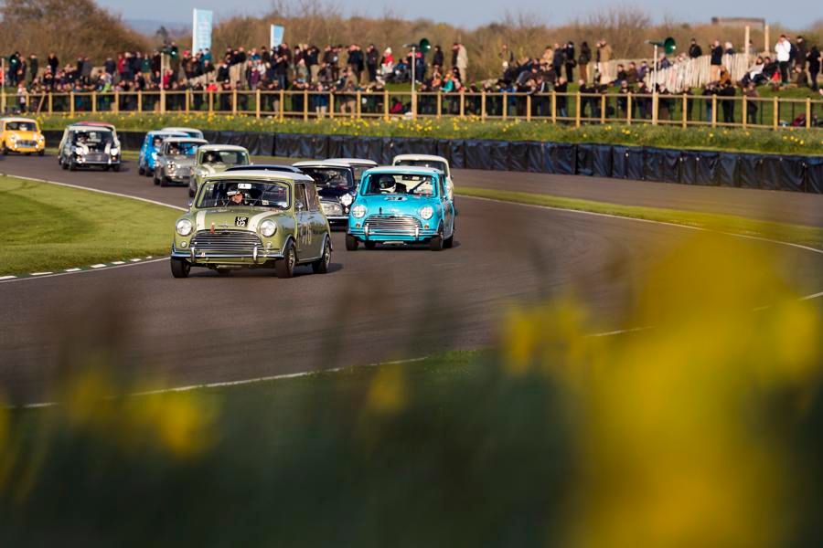 Minis and V8s Take Saturday Race Wins at Goodwood Members' Meeting