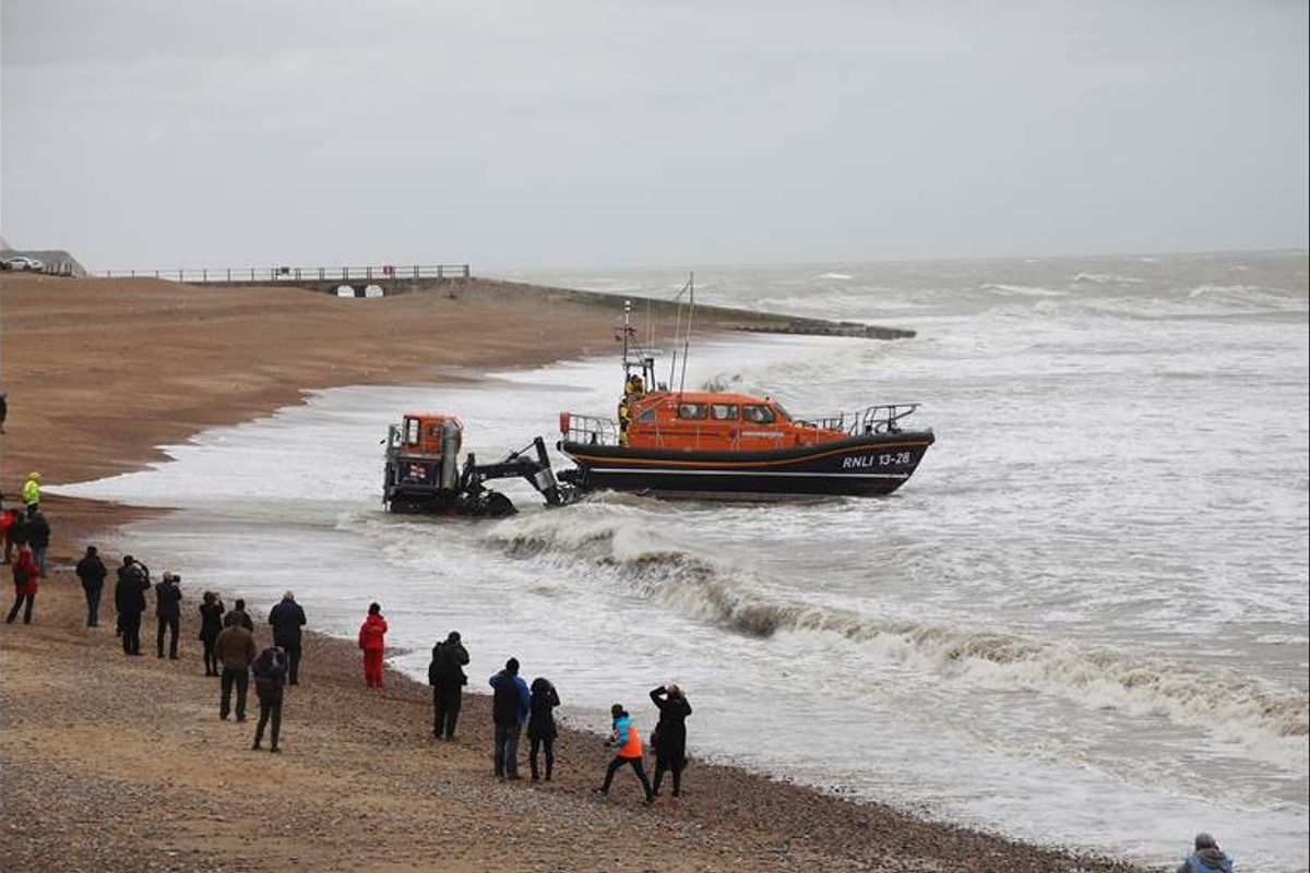 Lifeboat funded by Ferrari sale officially launched at Hastings