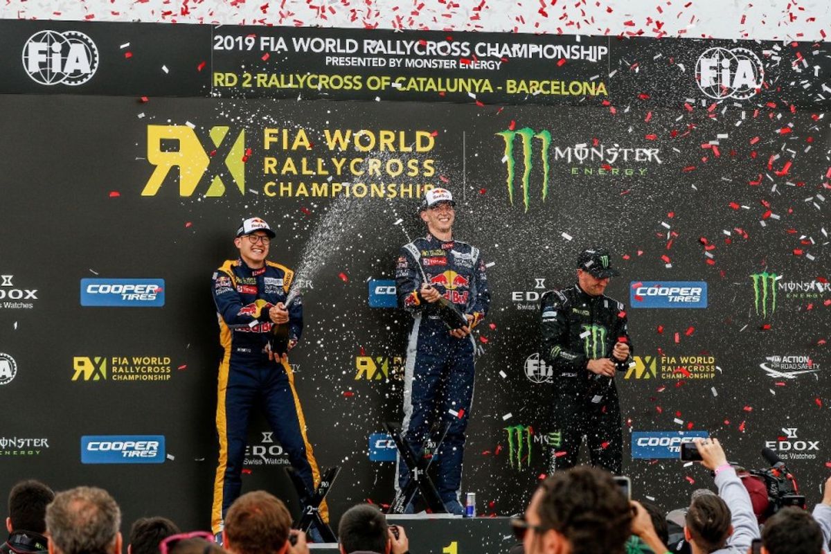 Clean sweep for Timmy Hansen in  WorldRX of Catalunya