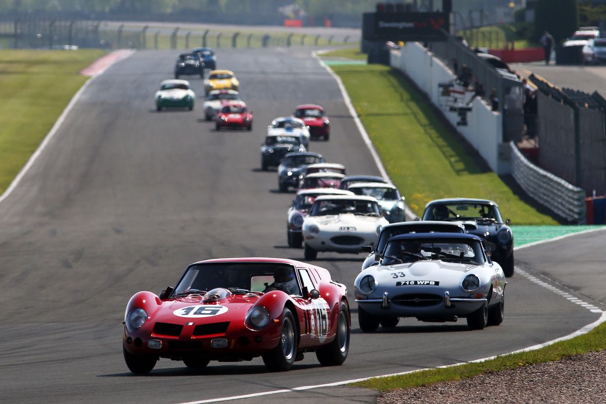 Cars from the 1920s to the 1990s in action this weekend at Donington Historic Festival