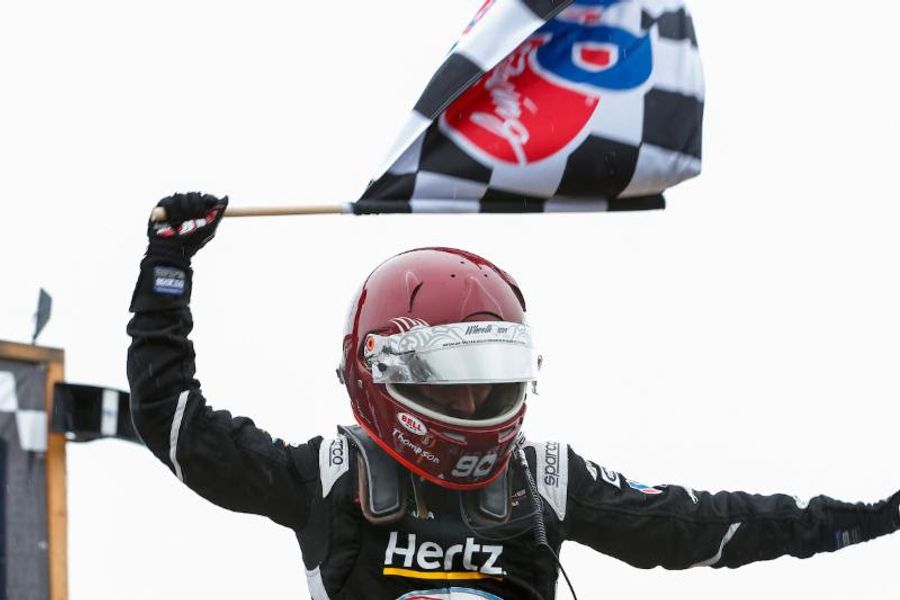 Thompson Splashes to First Career Porsche GT3 Cup Challenge USA Win