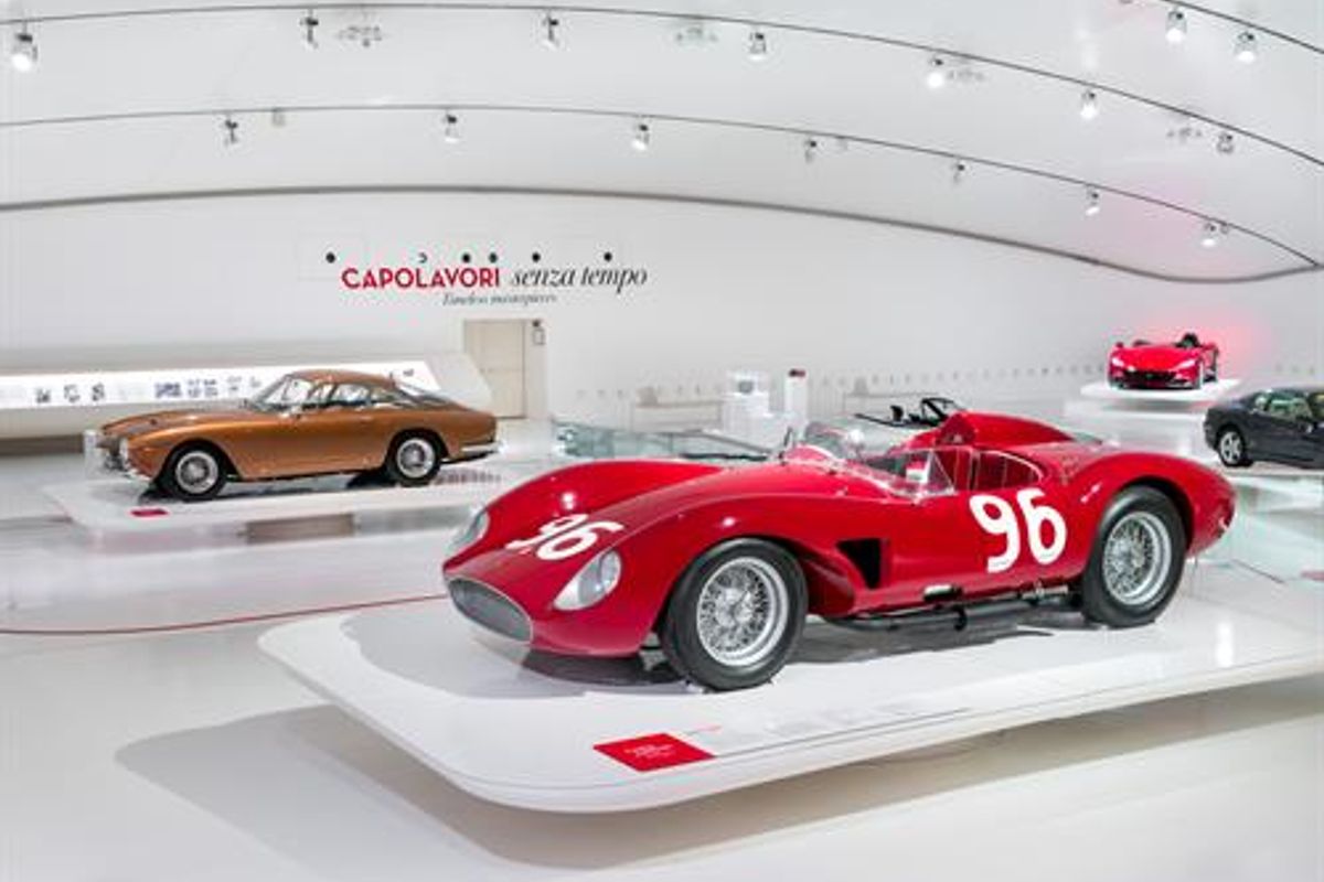Timeless Masterpieces exhibition at the Enzo Ferrari Museum in Modena