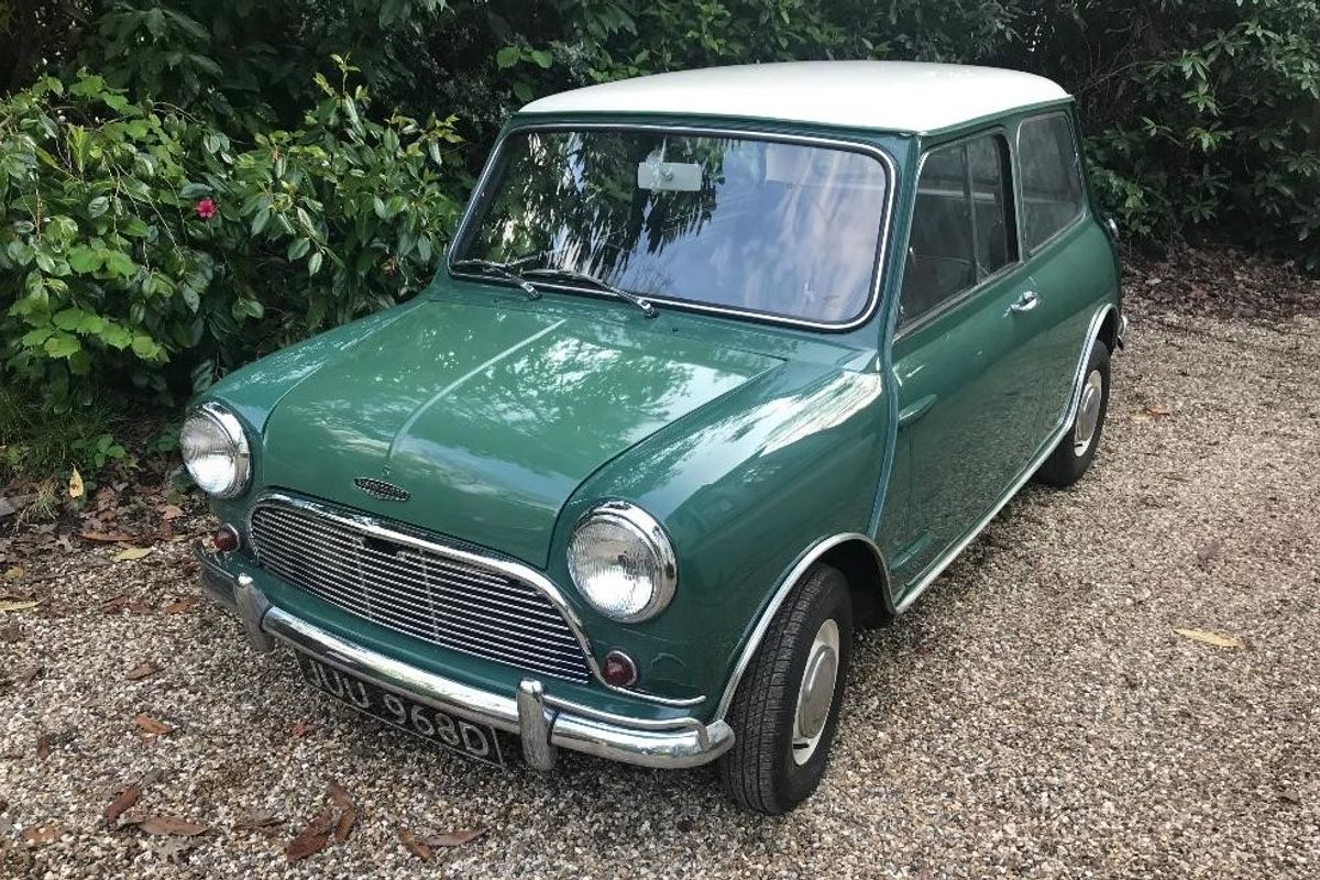 Classic Mini Cooper S Waves the Flag at Barons’ British Heritage, Classic & Sports Cars Sale - June 4, Sandown Park