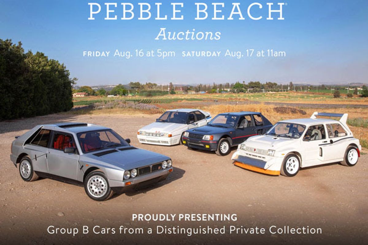 Group B Cars are On Track for The Pebble Beach Auctions