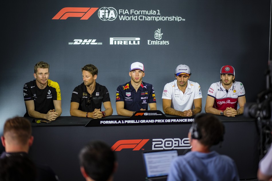 Recent French Racing Drivers French Grand Prix Drivers' Conference | Motorsport News | Creative ...