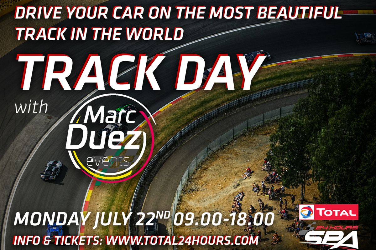 Drive your car on the legendary Spa circuit