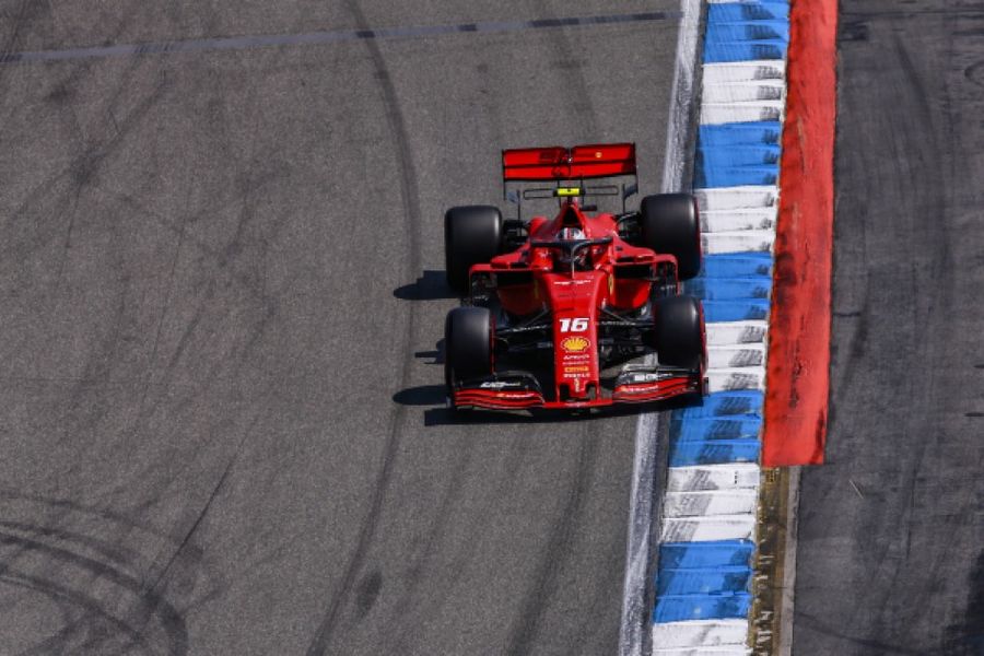 Leclerc tops German GP FP2 as Gasly crashes out