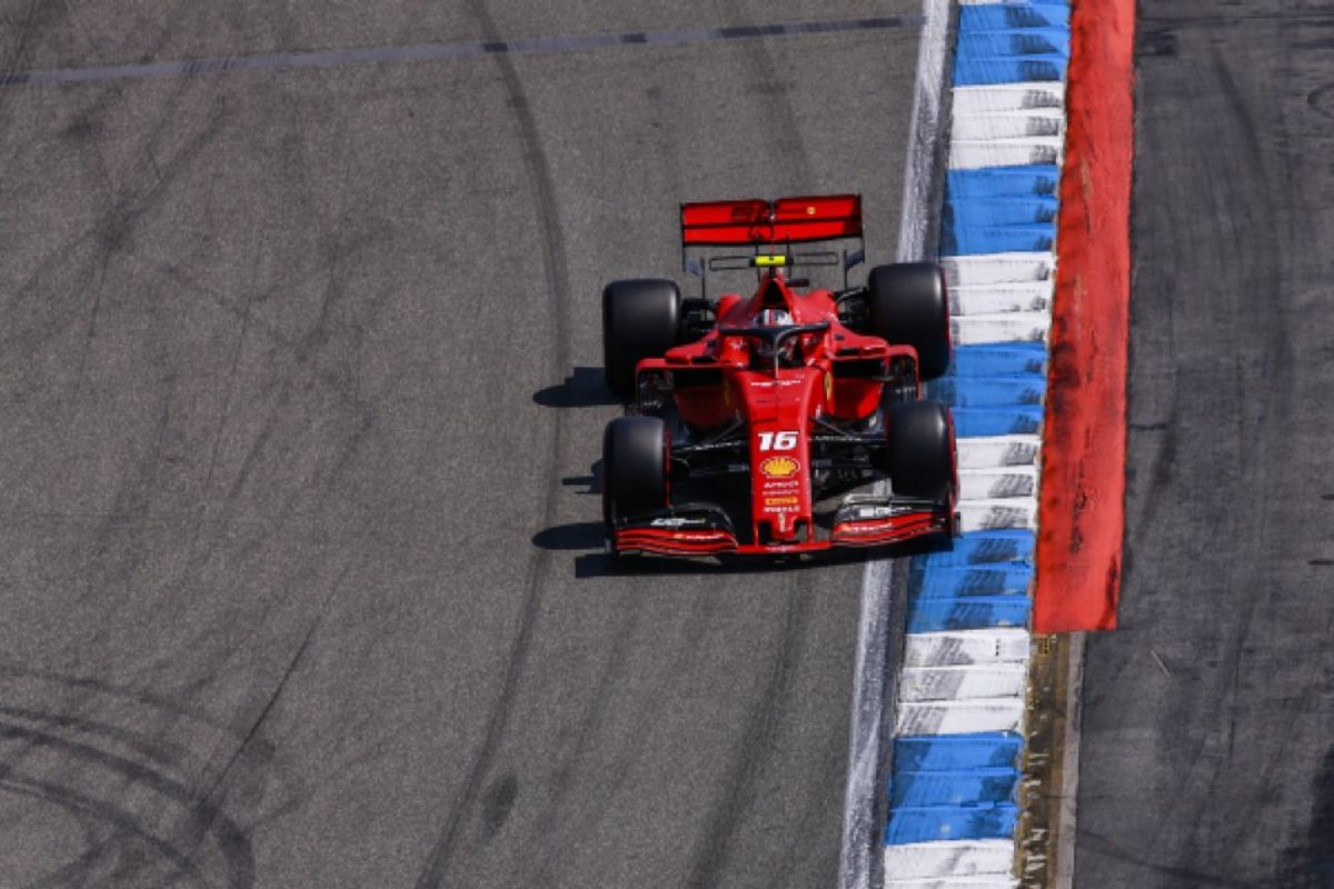 Leclerc tops German GP FP2 as Gasly crashes out