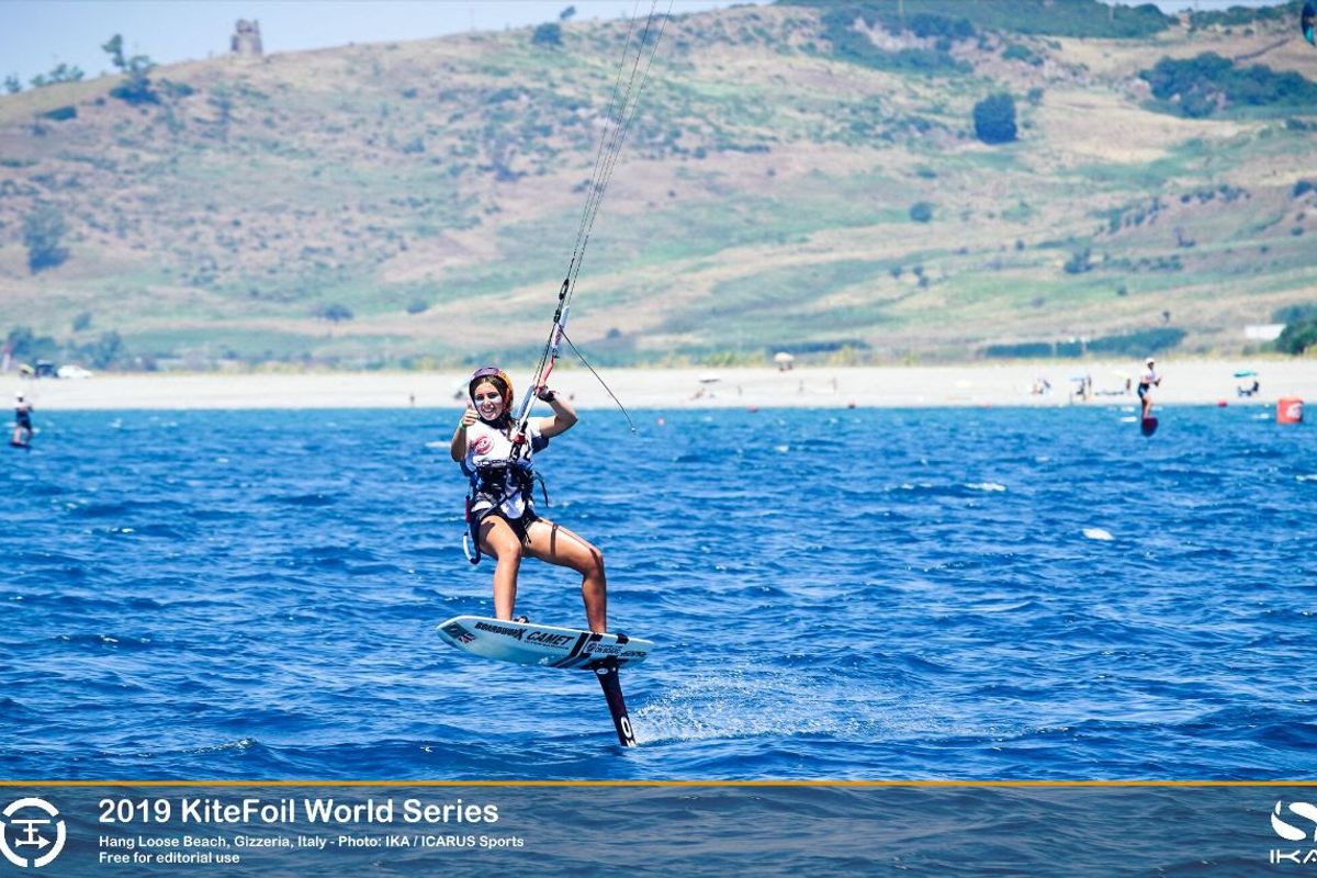Vodisek Continues Stellar Performance in Italy at Kitefoil World Serie
