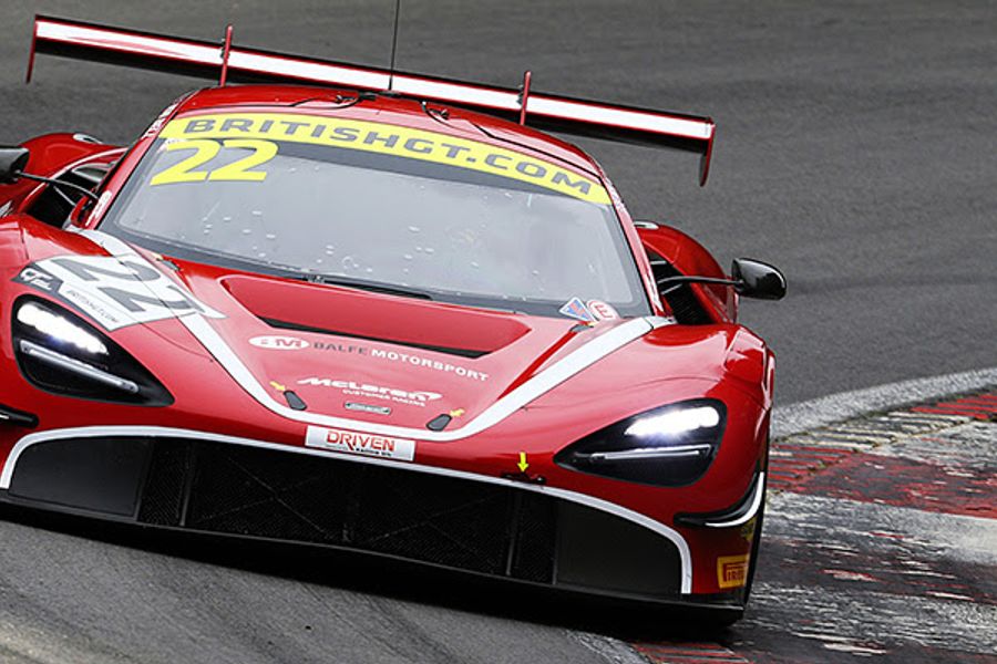 Balfe and Bell's McLaren edges tight British GT qualifying at Brands Hatch