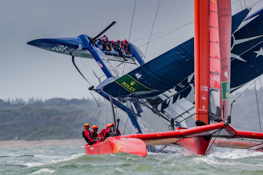 Australia's Tom Slingsby masters extreme conditions at Cowes Sail GP, results
