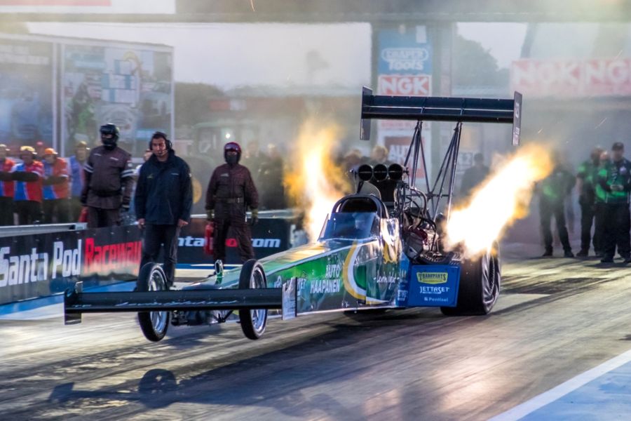 Top Fuel Dragsters at Santa Pod this weekend