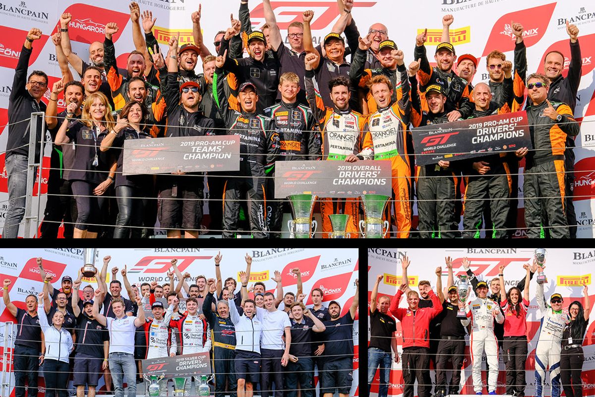 Orange1 FFF Racing Lamborghini duo seal Blancpain GT Europe title