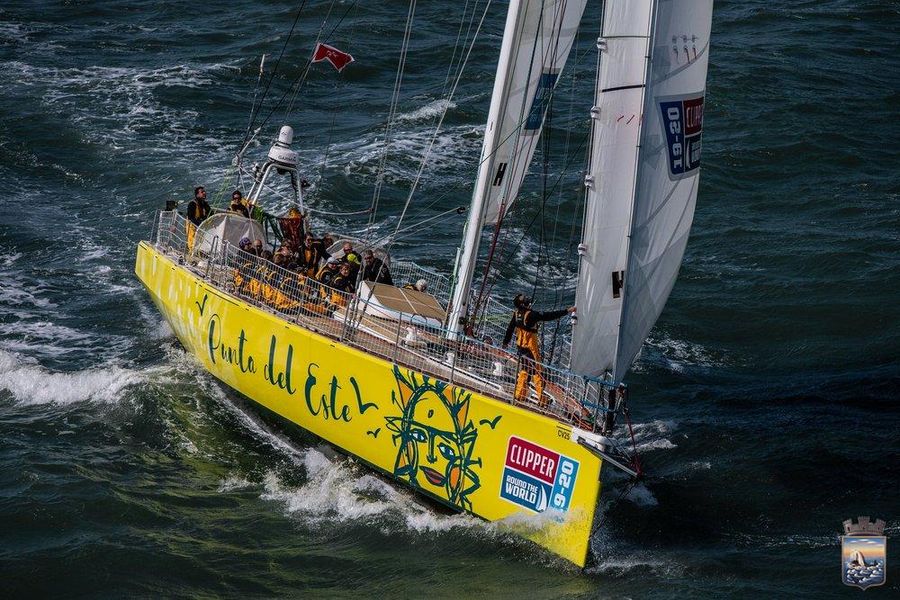 Winners of Clipper Round The World Race first stage arrive in Portimao