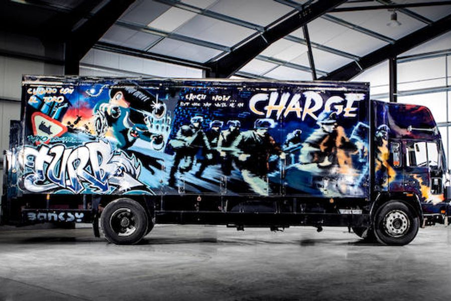 Banksy Turbo Zone Truck at Bonhams Goodwood Revival sale this weekend