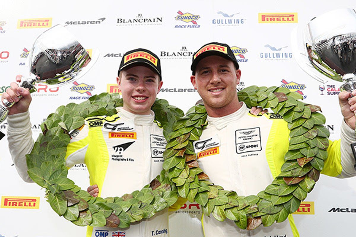Tom Canning and Ashley Hand clinch the British GT4 title at Donington