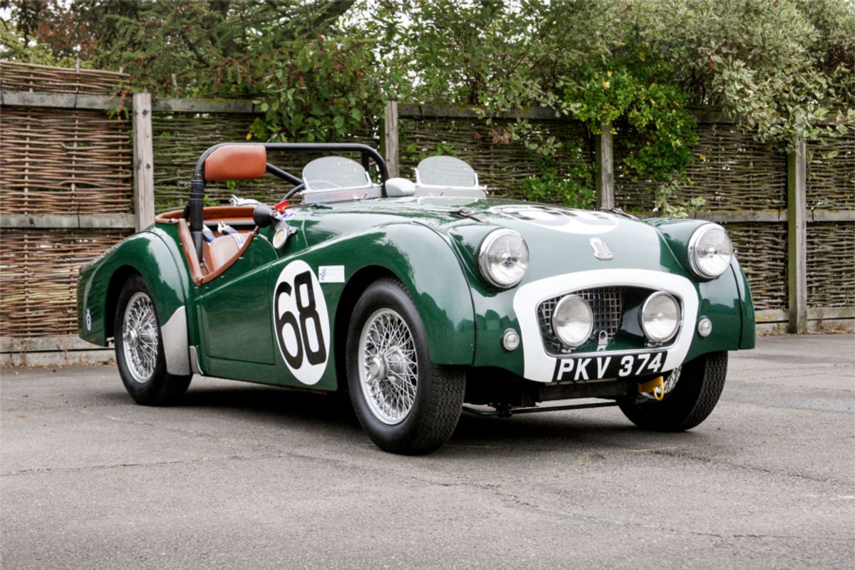 Ex-works 1955 Le Mans Triumph TR2 on offer at  Silverstone Auctions