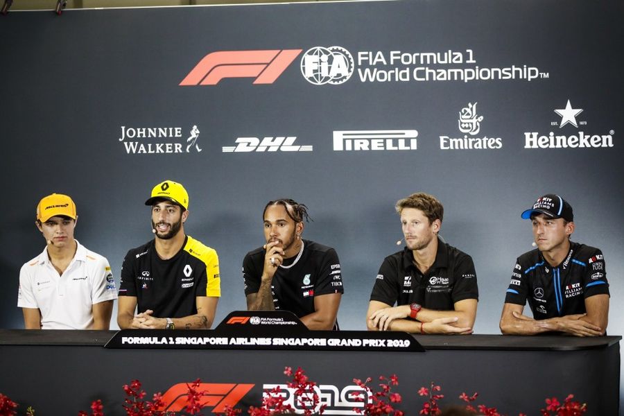 Singpore Grand Prix Driver's Conference