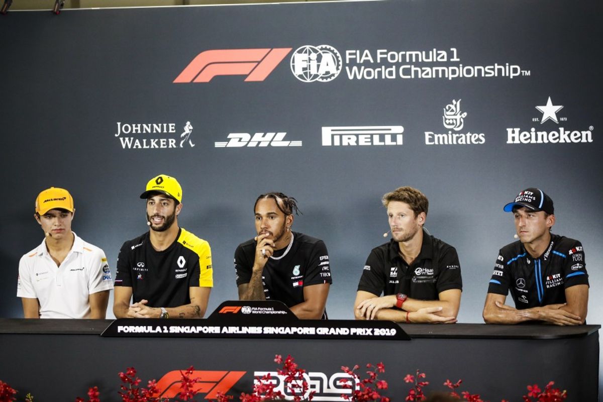 Singpore Grand Prix Driver's Conference