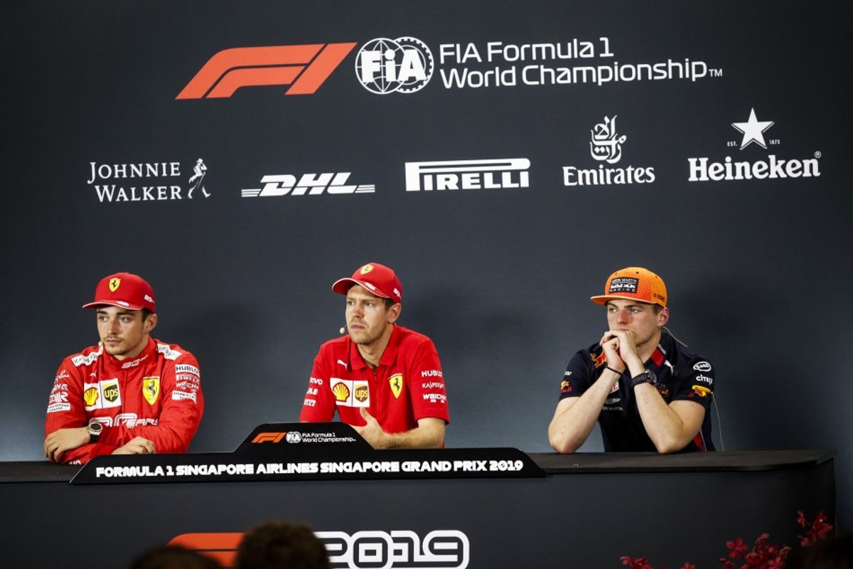Singapore Grand Prix Winners' Conference