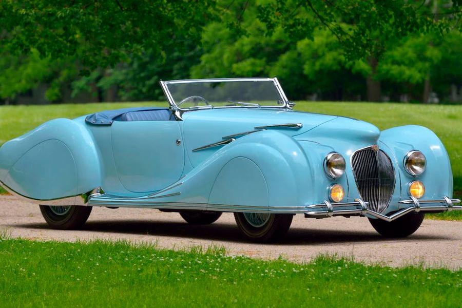 1947 Delahaye 135 MS Figoni et Falaschi Narval Cabriolet at Mecum Chicago