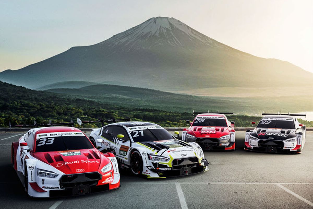 4 Audi RS 5 DTM in first joint DTM and SUPER GT races at Fuji
