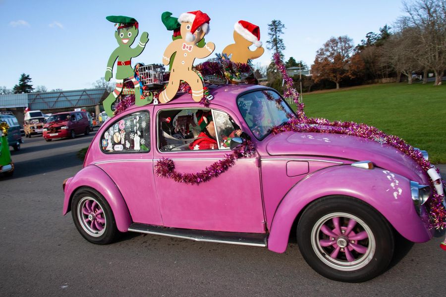 Beaulieu's festive convoy waved off on hospital Santa Run