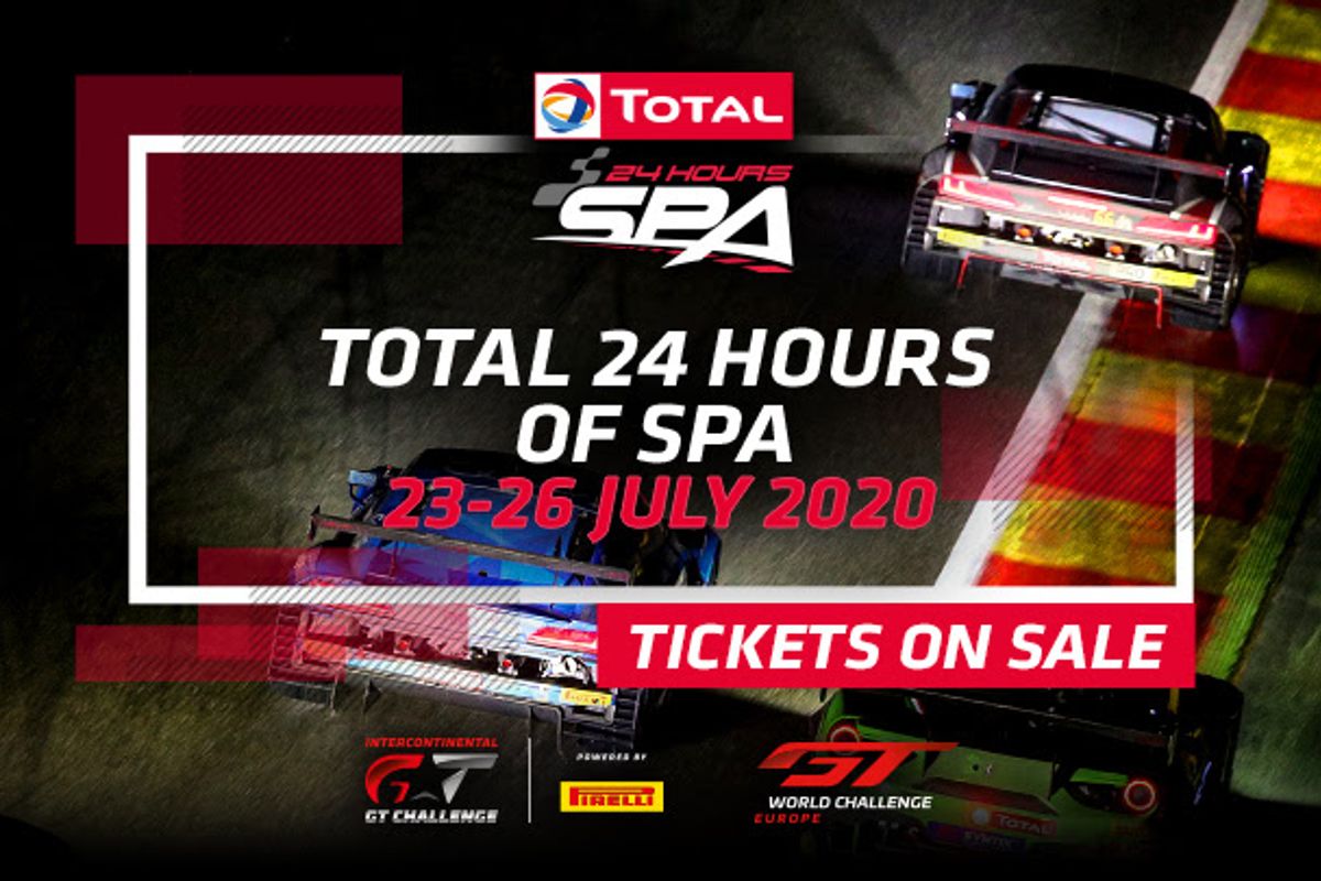 2020 Total 24 Hours of Spa tickets on sale