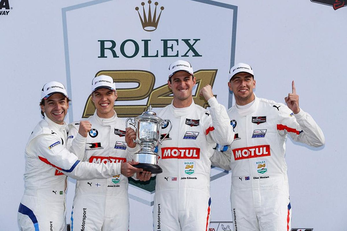 BMW Outlasts Porsche Onslaught for Back-to-Back Rolex 24 At Daytona Wins