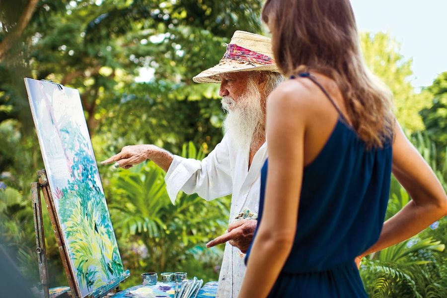 Feed your passion with expert painting tuition in a Caribbean paradise