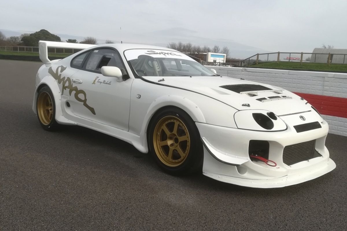 Toyota MK 4 Supra race car and Brian James Trailer on offer
