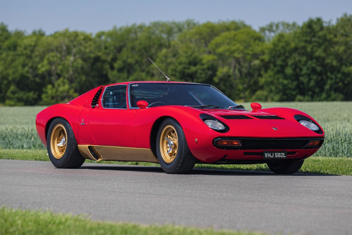 1972 RHD Lamborghini Miura SV at Silverstone Classic auction