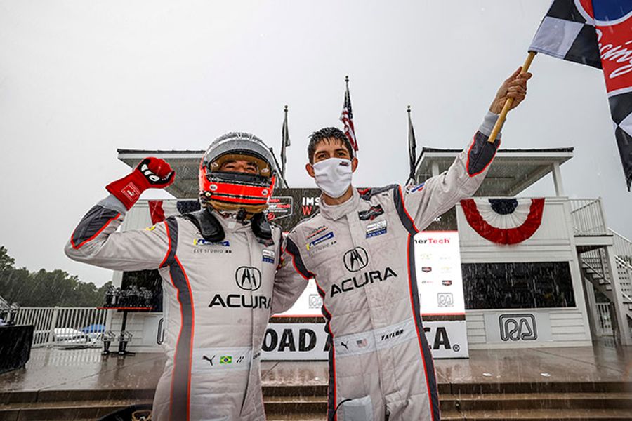 Wet, Wild Win for Taylor, Castroneves and Acura Penske at Road America
