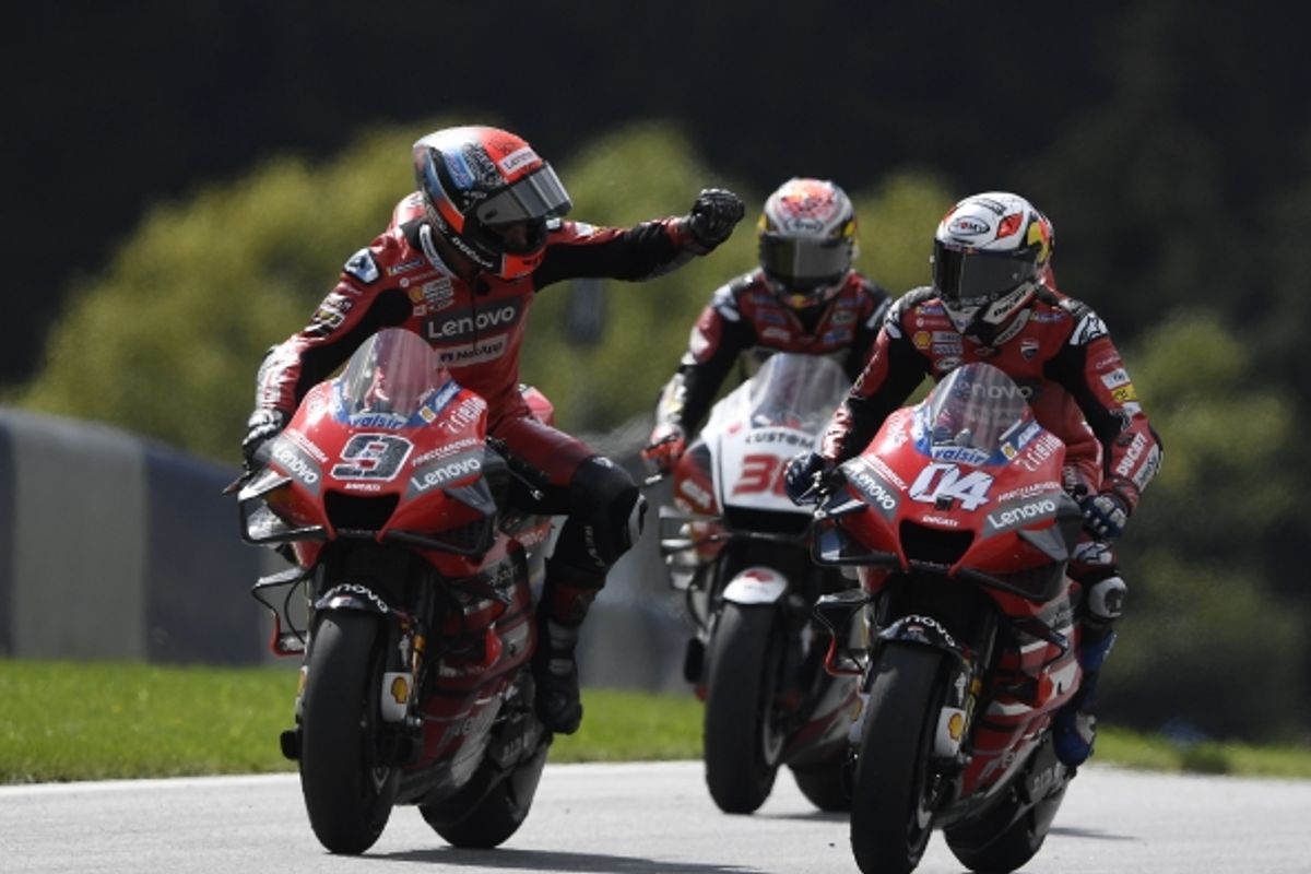 Andrea Dovizioso signs Ducati's 50th MotoGP success at Austrian GP