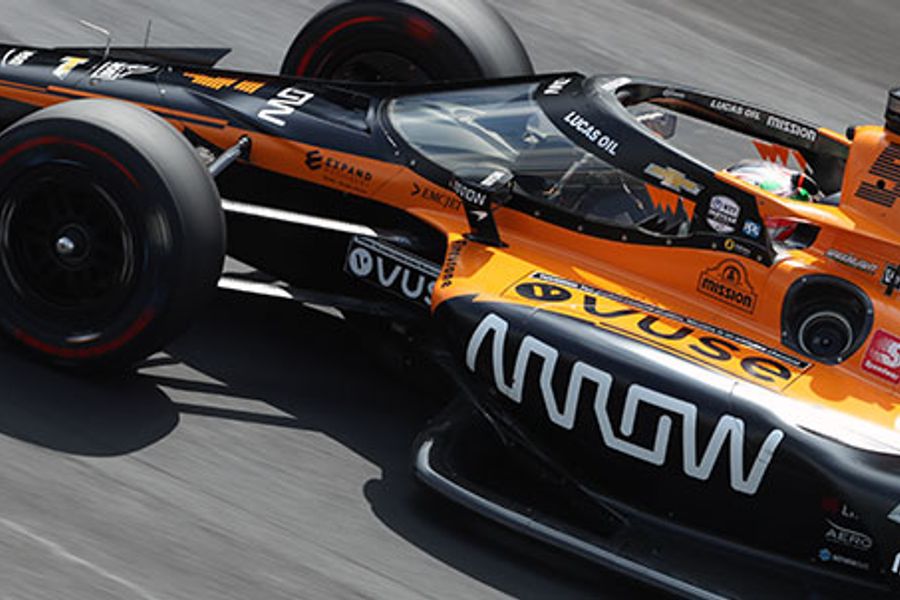 Rookie O'Ward Leads Indy 500 Miller Lite Carb Day