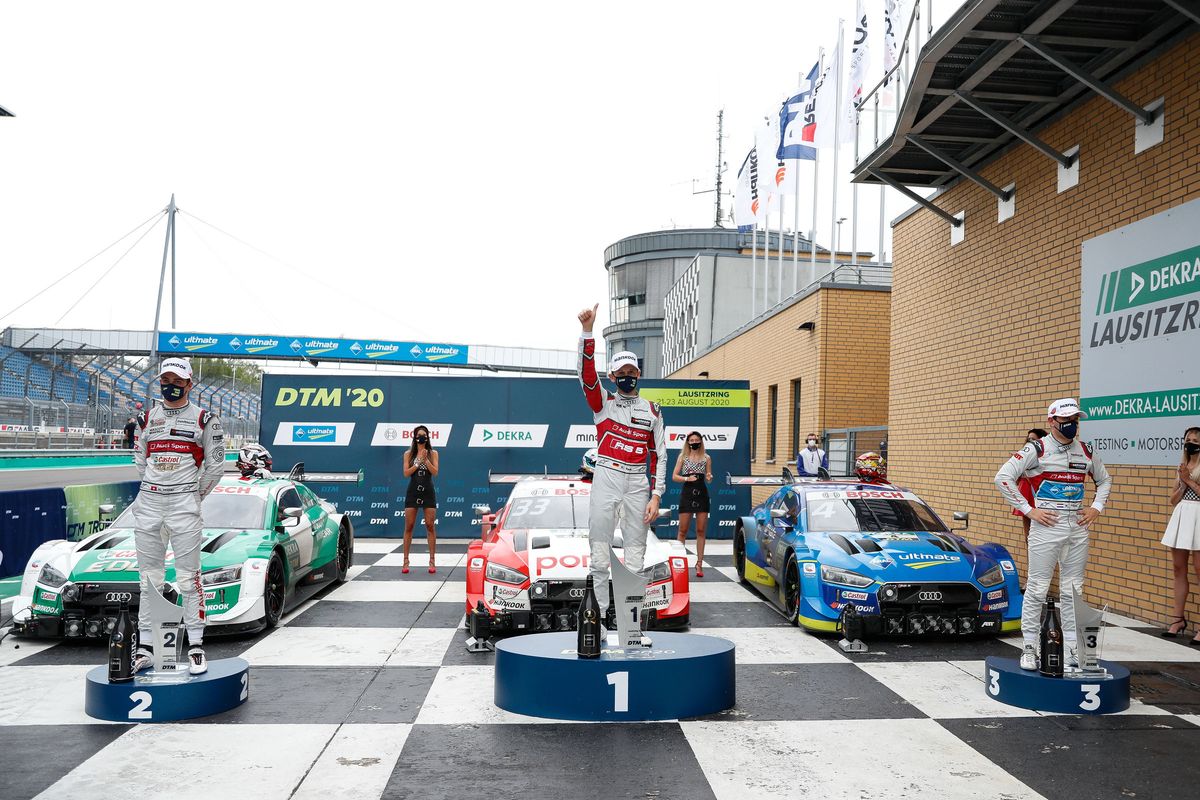 René Rast wins in Audi DTM podium sweep at Lausitzring