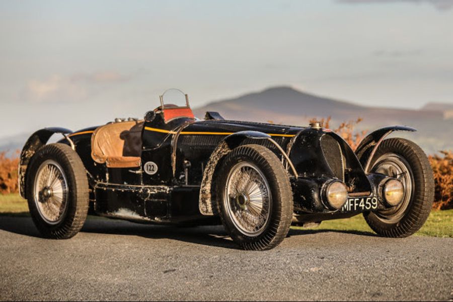 Grand Prix  Bugatti Type 59 Sports on offer at Gooding's Hampton Court sale, video
