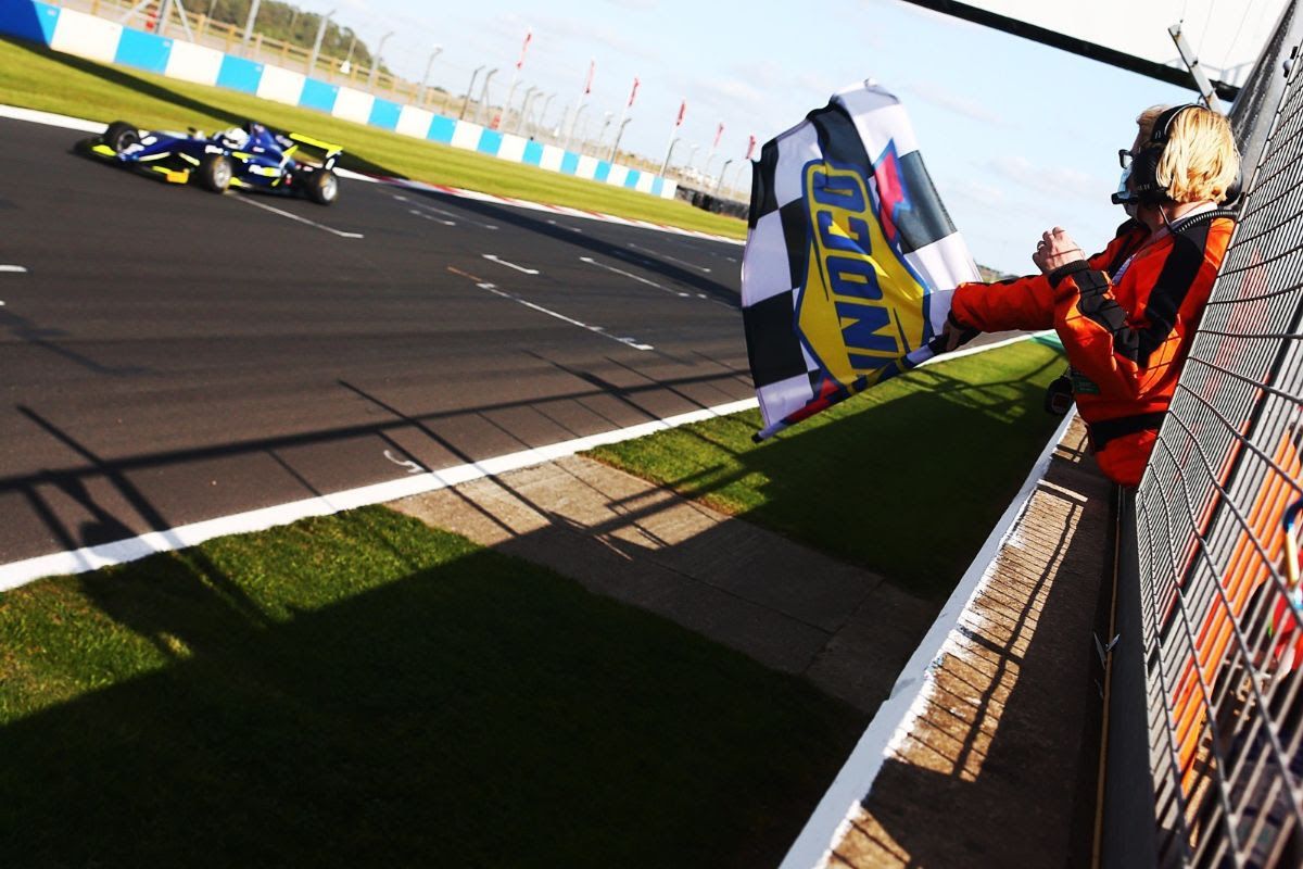 Frederick takes dominant Donington British F3 race one victory