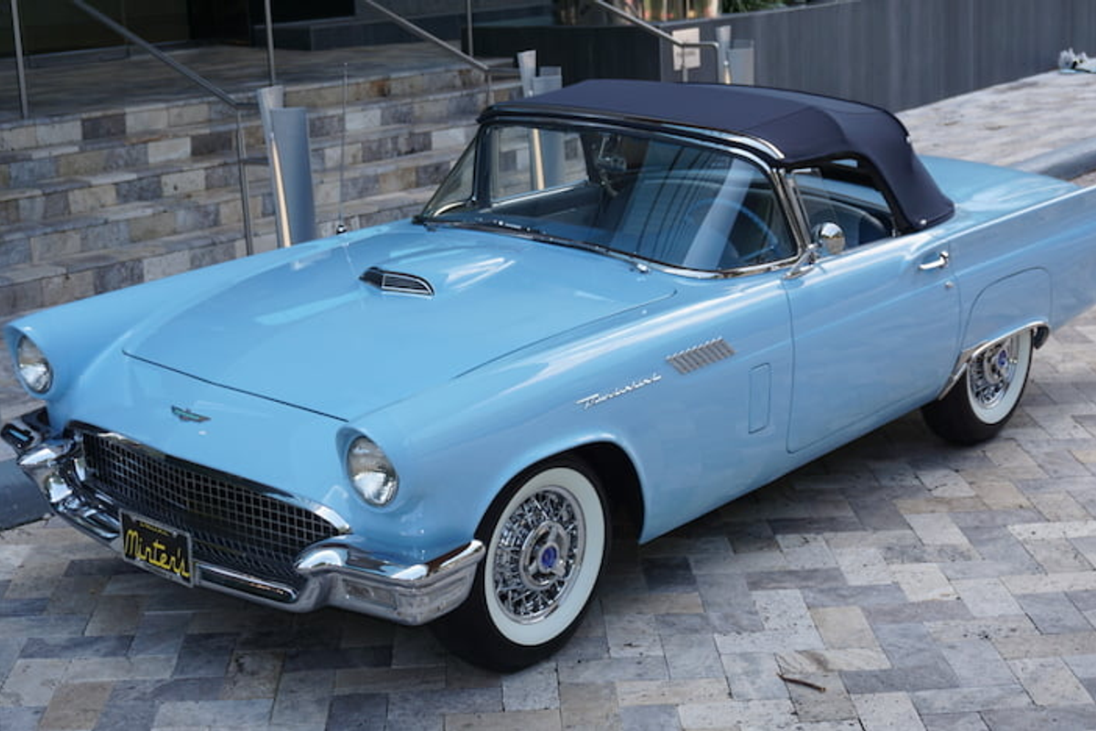 Rare restored Azure Blue Thunderbird on offer at Mecum