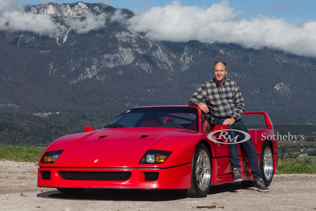 Gerhard Berger's iconic Ferrari F40 on offer at Sotheby's online auction