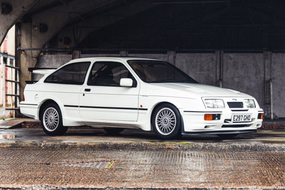 Low mileage 1987 Ford Sierra Cosworth  RS500 sells for £103,500