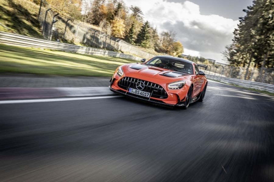 Maro Engel drives record Nürburgring lap in AMG GT Black Series